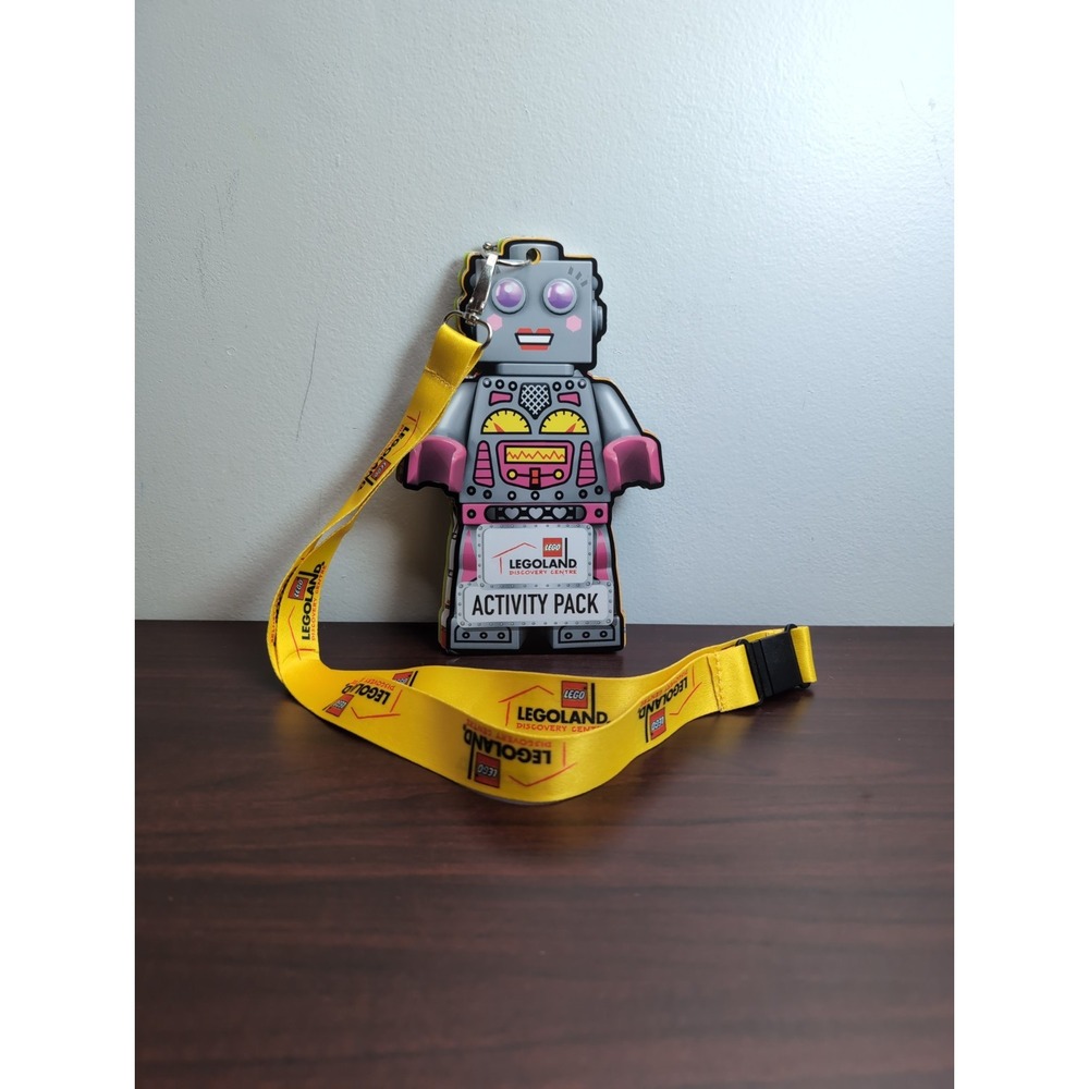 Legoland Lego Land Lanyard With Robot Cards Discovery Center Activity Pack -READ